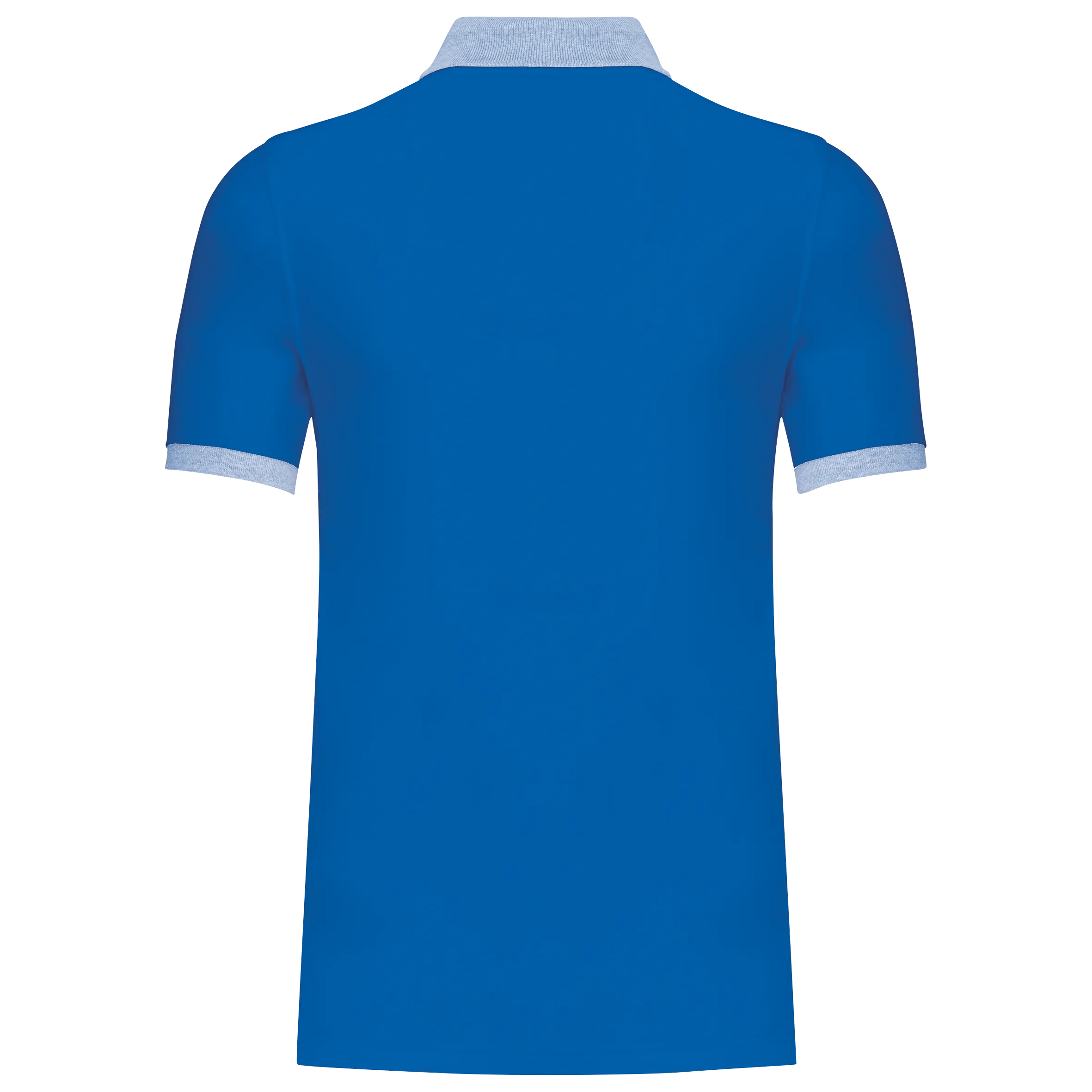 Polo piqué bicolor hombre