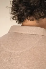 Polo de lino hombre