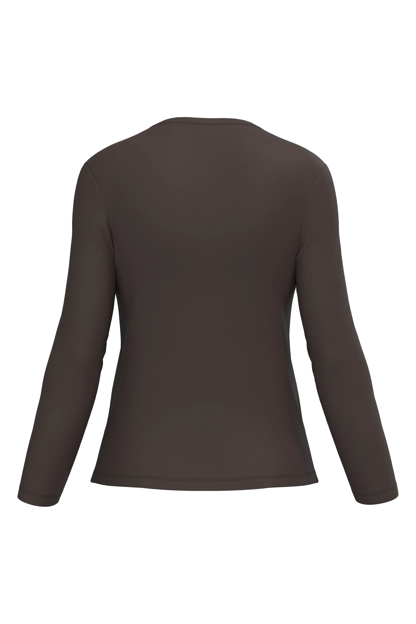 Camiseta manga larga y cuello redondo mujer