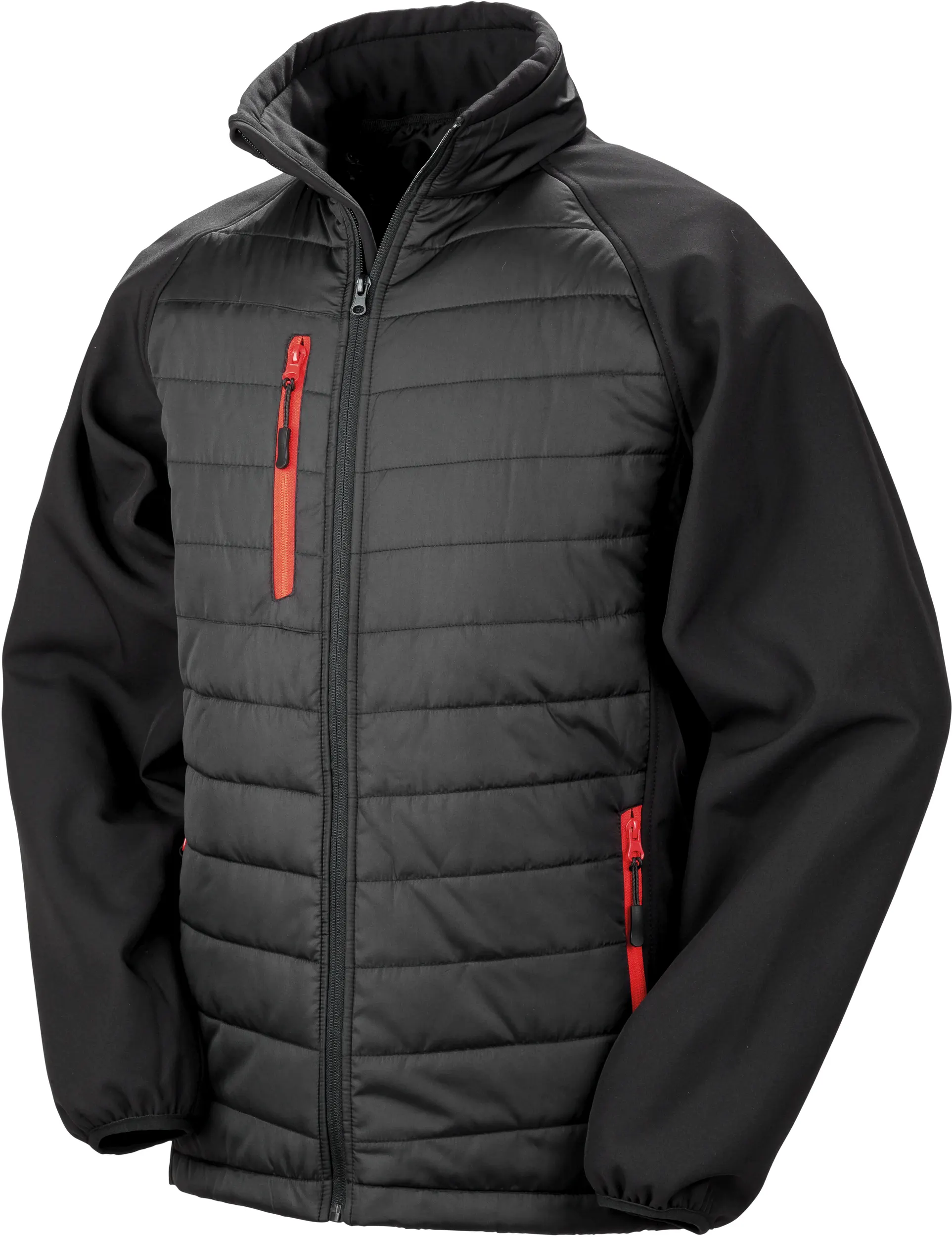 Chaqueta Softshell Black Compass acolchada reciclada