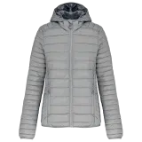 Chaqueta acolchada y ligera con capucha mujer