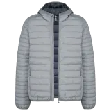 Chaqueta acolchada y ligera con capucha hombre