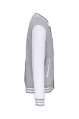 Cazadora de felpa tipo béisbolera unisex
