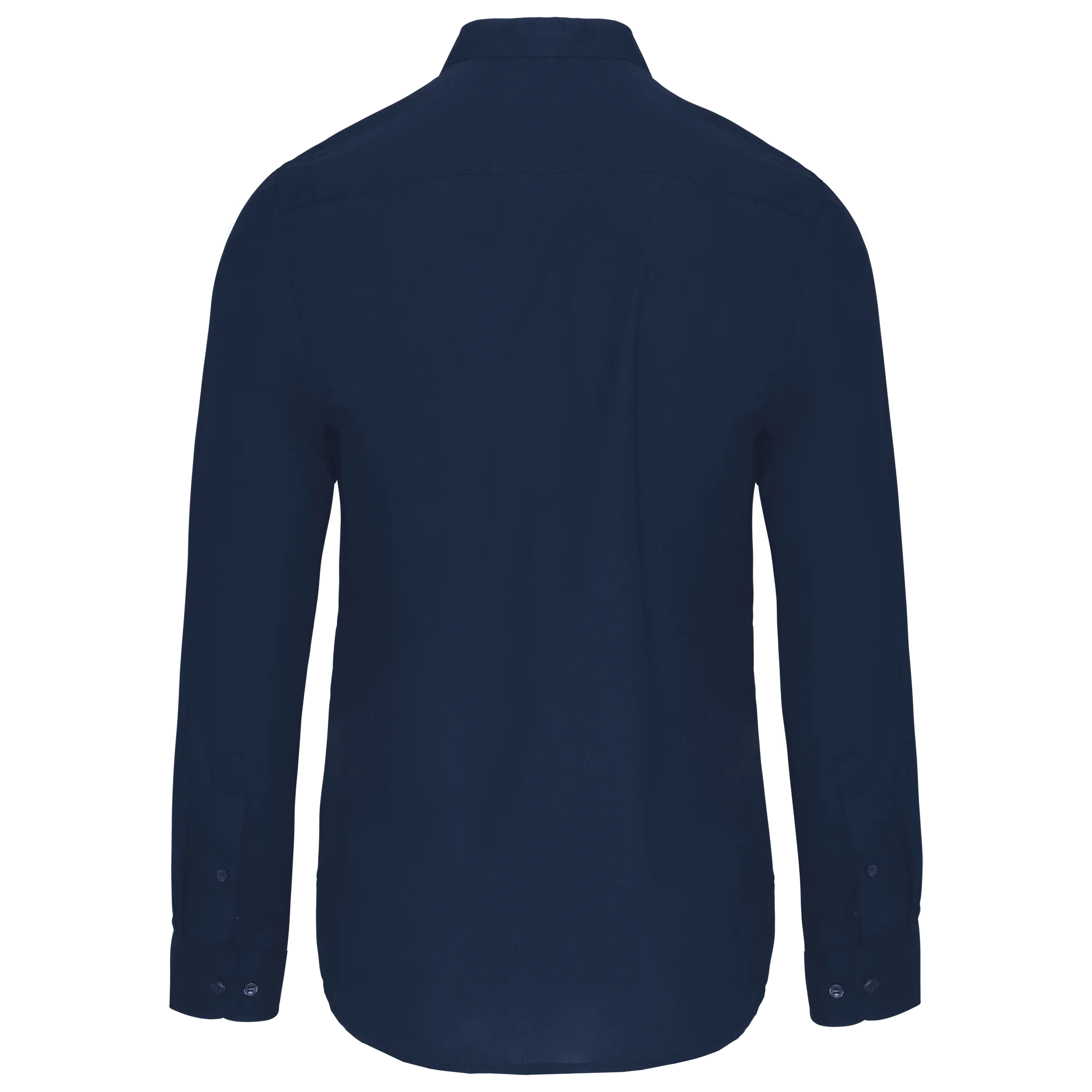 Camisa cuello mao manga larga hombre
