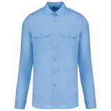 Camisa piloto manga larga hombre