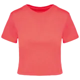 Camiseta crop triblend mujer