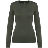Jersey cuello de pico mujer