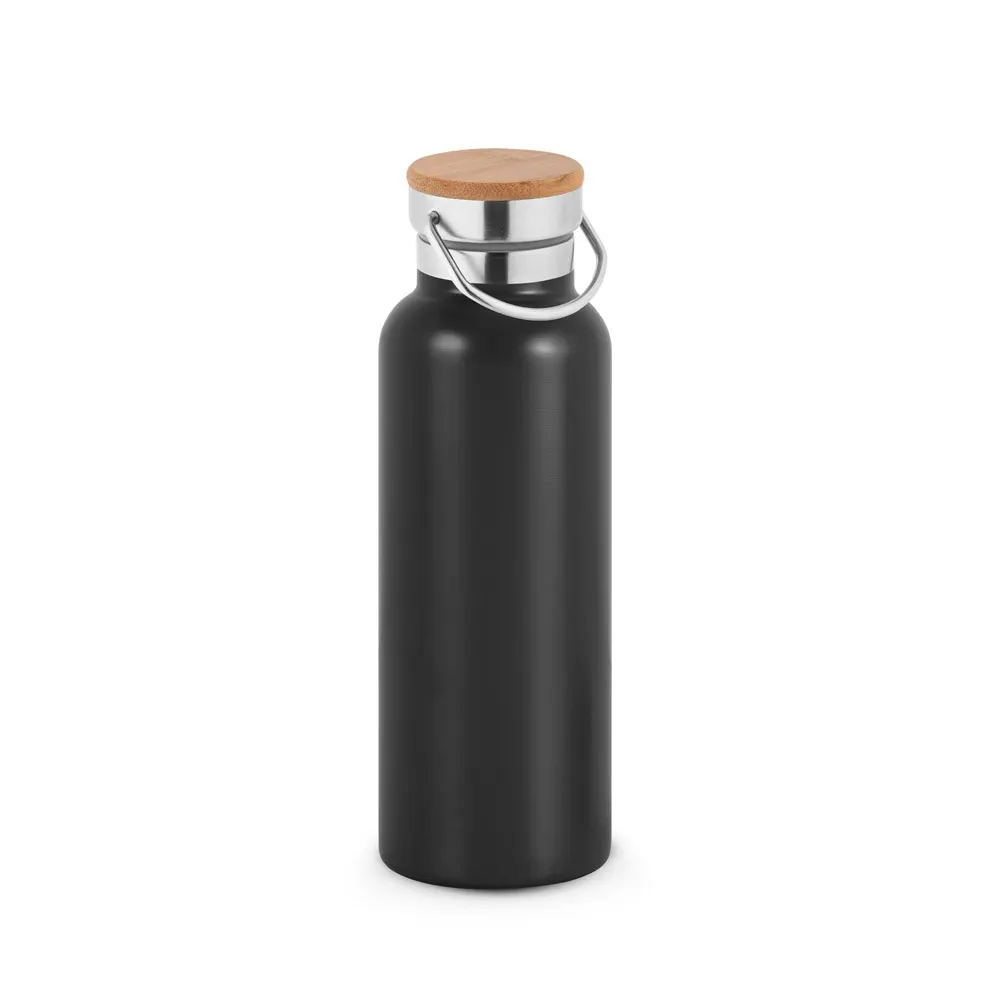 RAGNAR. Botella de acero inoxidable (36% reciclado) con doble cuerpo 570 mL