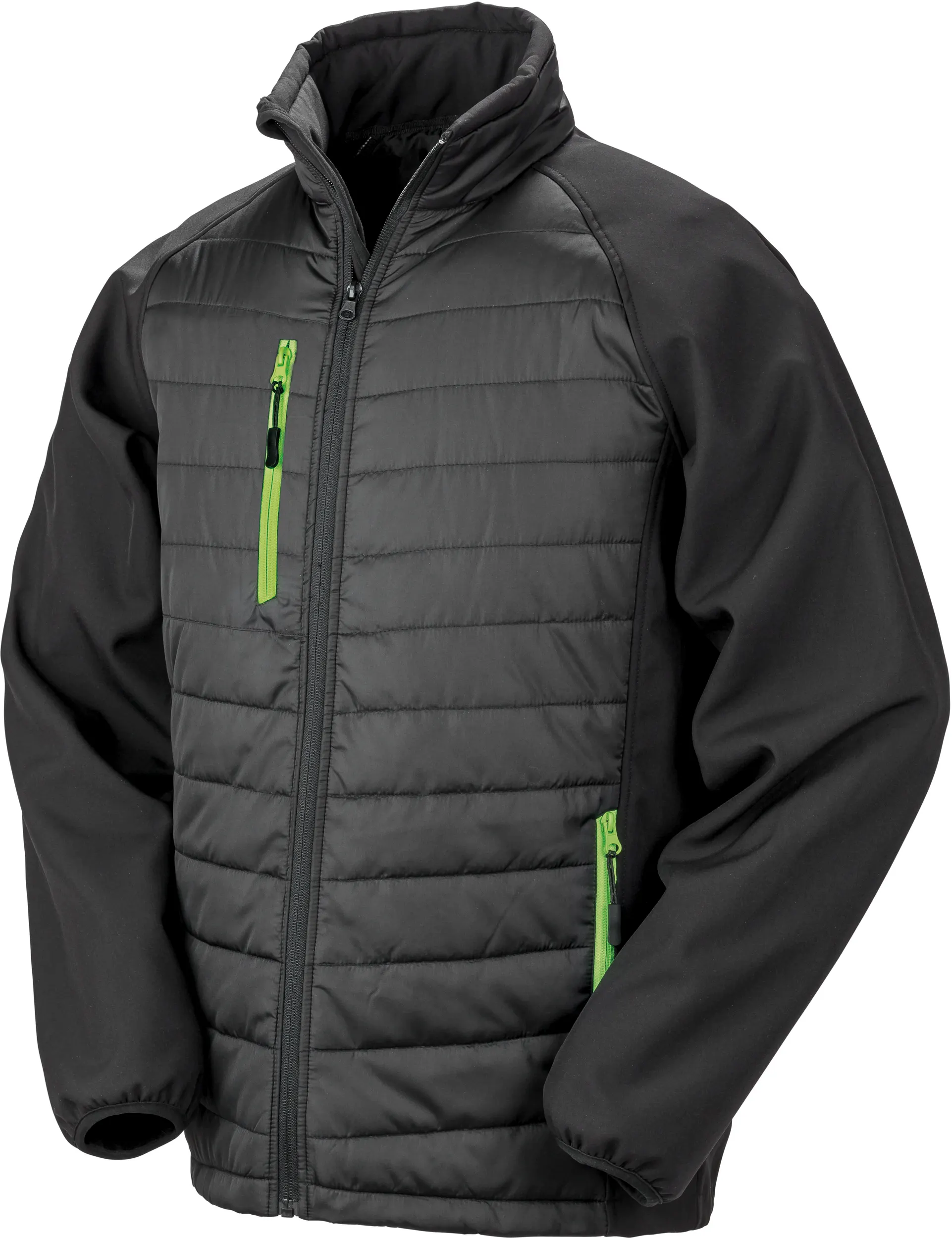 Chaqueta Softshell Black Compass acolchada reciclada