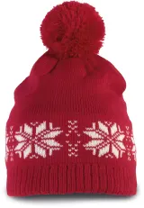 Gorro navideño de punto con motivo de estrellas