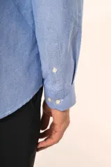 Camisa Oxford manga larga hombre