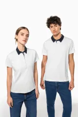 Polo jersey bicolor hombre