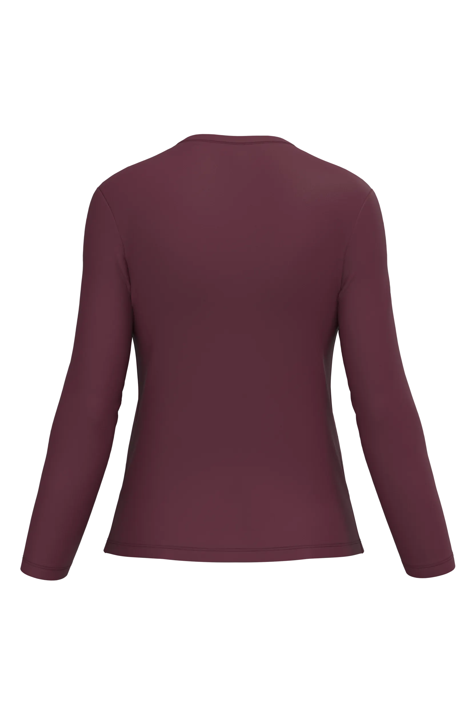 Camiseta manga larga y cuello de pico mujer
