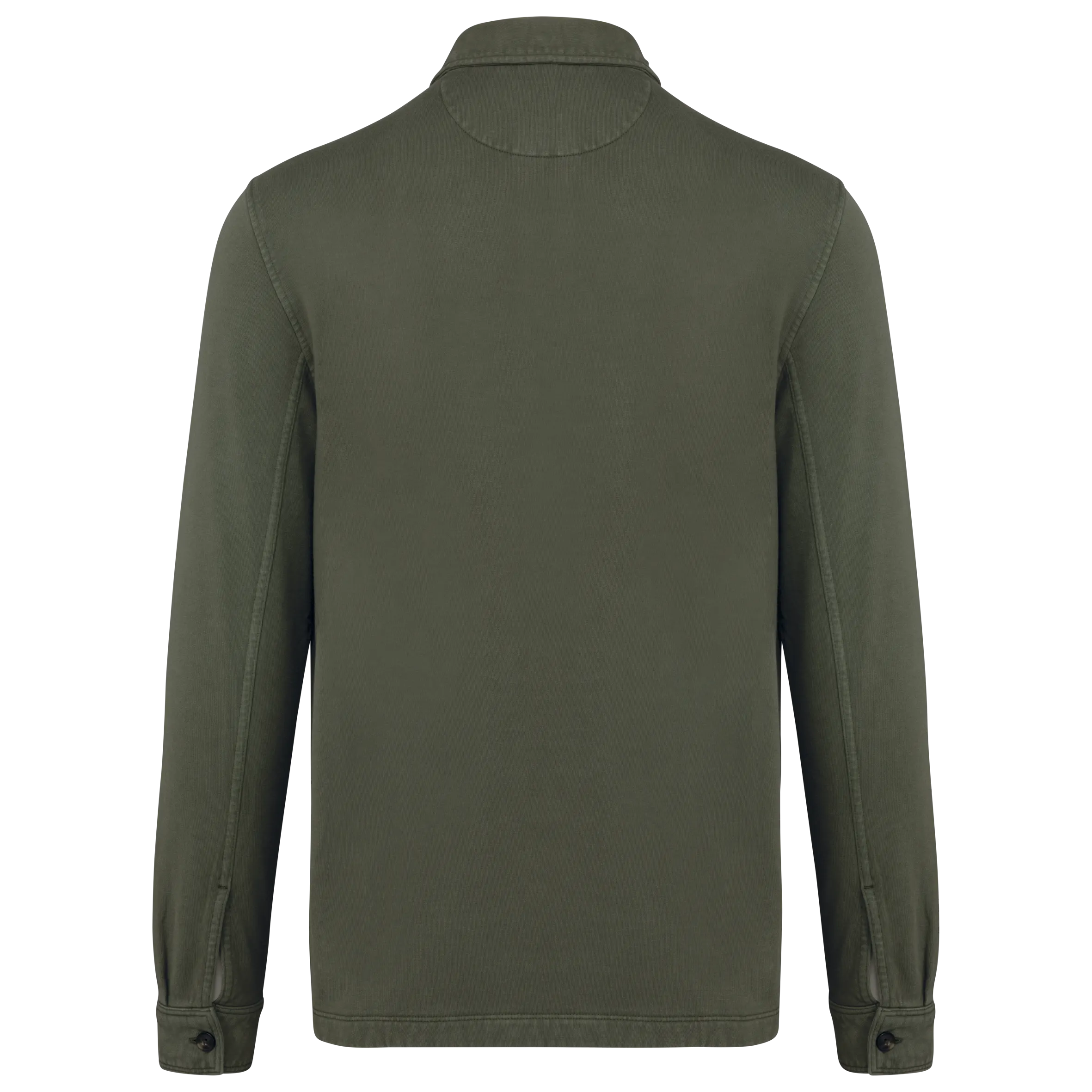 Sobrecamisa ecorresponsable efecto lavado de felpa perchada hombre