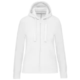 Sudadera con capucha y cremallera de mujer