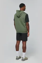 Sudadera con capucha sin mangas unisex