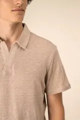 Polo de lino hombre
