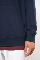 Sudadera con capucha de forro contrastado - Unisex
