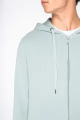 Sudadera ecorresponsable con cremallera y capucha French Terry unisex