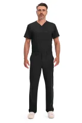 Pantalón con cordón de ajuste y tiro estándar hombre
