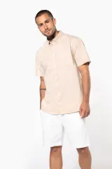 Camisa de algodón Ariana III manga corta hombre