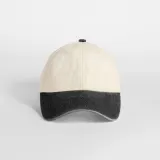Gorra vintage compacta con visera en contraste