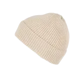 Gorro de canalé con dobladillo