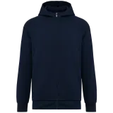 Chaqueta con cremallera y capucha hombre