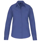 Camisa popelina manga larga mujer