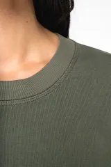 Sudadera ecorresponsable de cuello redondo French Terry unisex