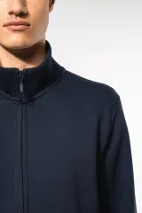 Chaqueta de felpa con cremallera hombre