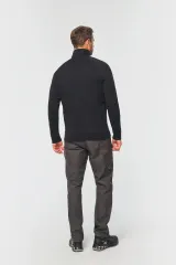 Chaqueta de felpa de algodón mangas raglán unisex