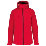 Chaqueta softshell con capucha extraíble mujer