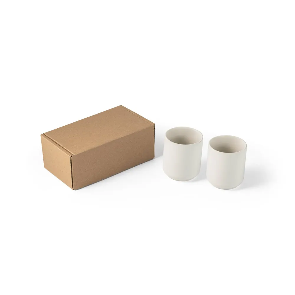 OWENS. Juego de tazas de cerámica