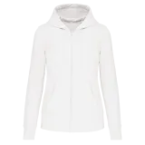 Sudadera con capucha y cremallera ecorresponsable mujer