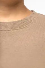 Sudadera ecorresponsable de cuello redondo oversize infantil