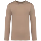 Camiseta ecorresponsable efecto lavado de manga larga unisex