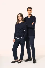 Polo Supima® manga larga mujer