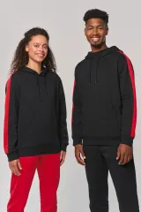 Sudadera de equipo bicolor con capucha unisex