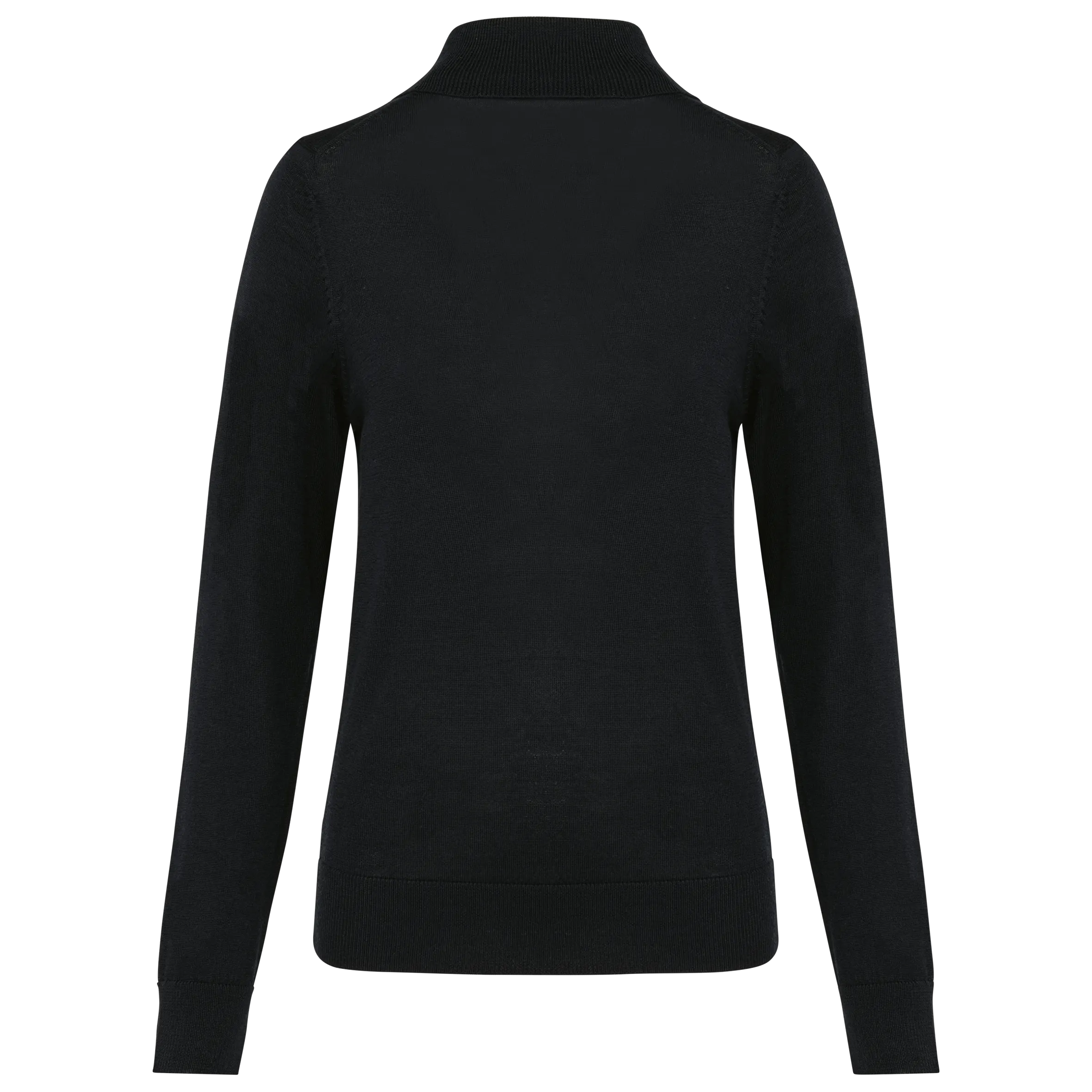 Jersey lana merina cuello vuelto mujer