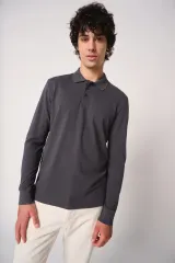 Polo punto piqué LSL hombre