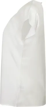 Top cuello plisado mujer