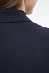 Polo de punto piqué manga corta mujer
