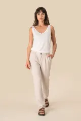 Pantalón de lino mujer