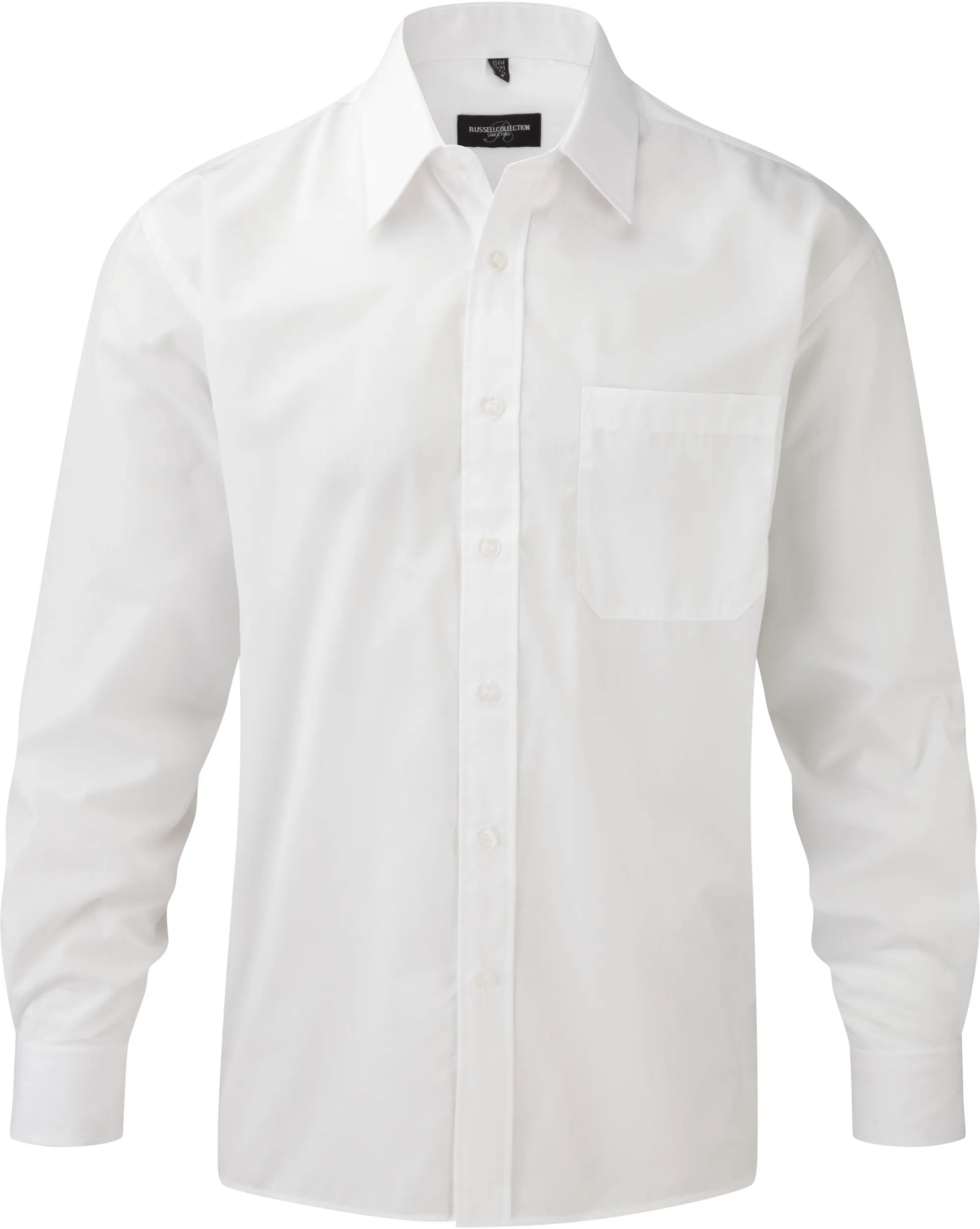 Camisa Popelina de polialgodón manga larga hombre