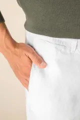 Pantalón efecto lavado de lino hombre