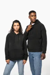Sudadera oversize con capucha - micropolar reciclado - Unisex