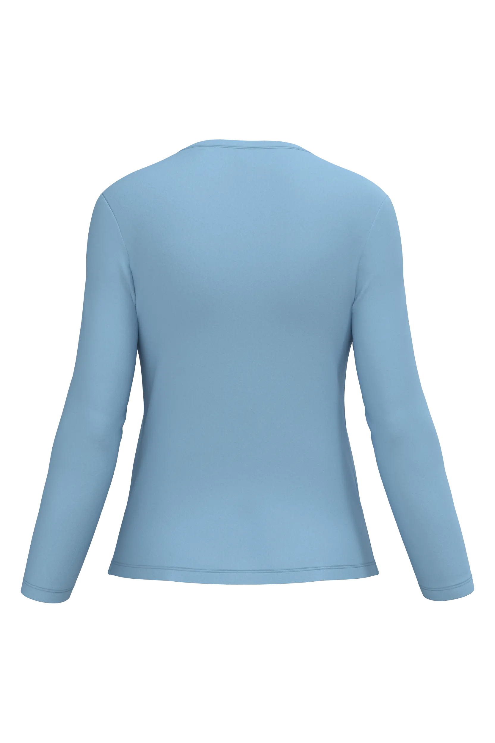 Camiseta manga larga y cuello redondo mujer