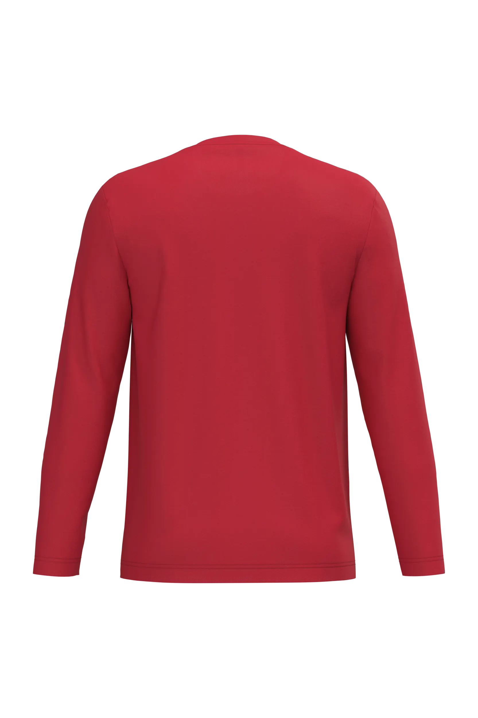 Camiseta maga larga y cuello redondo hombre