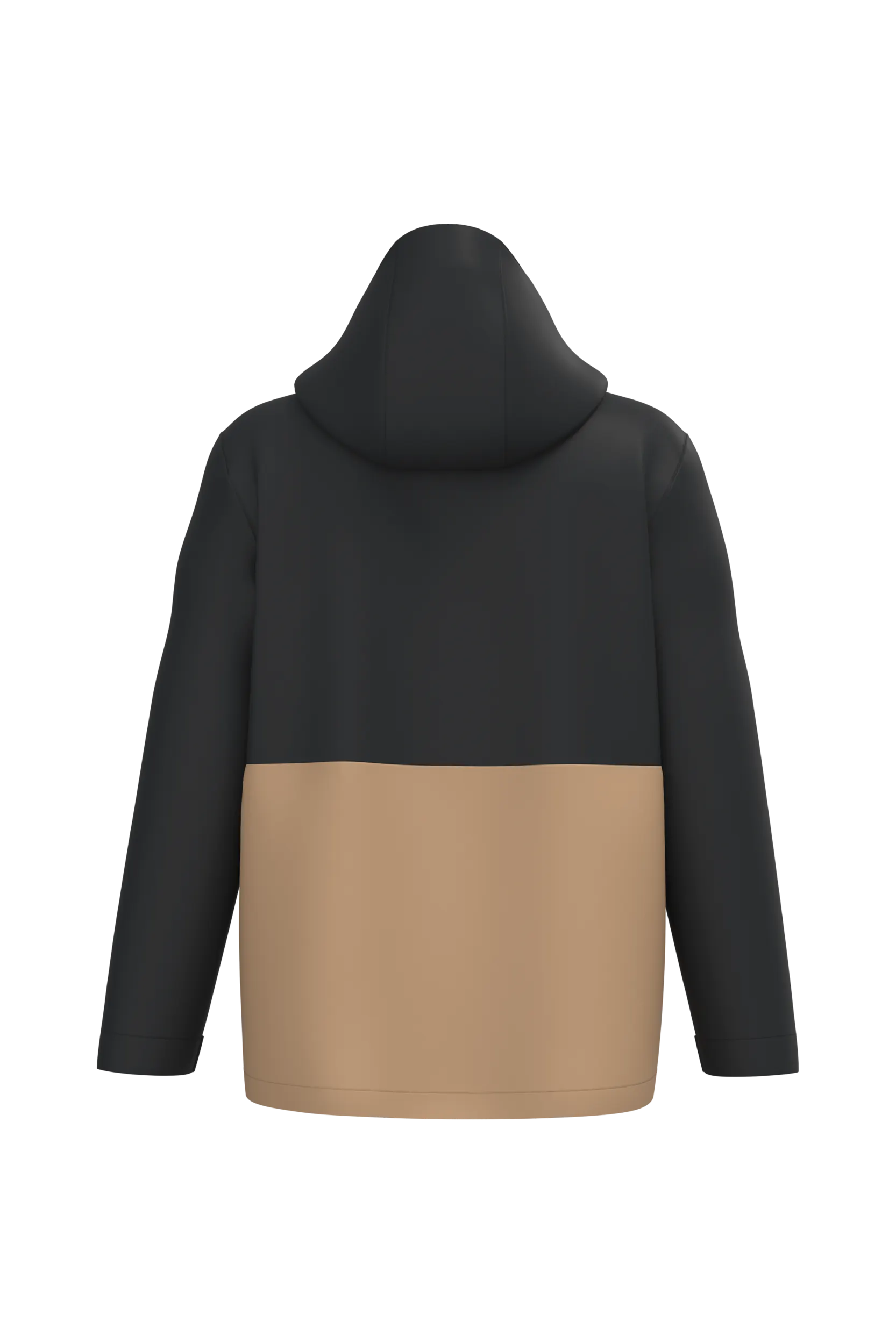 Parka 3 en 1 impermeable con capucha bicolor unisex
